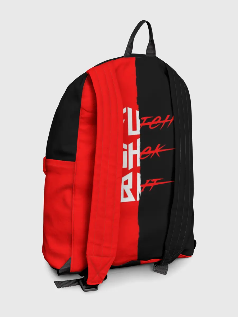 Рюкзак джинсовый / Red & Black