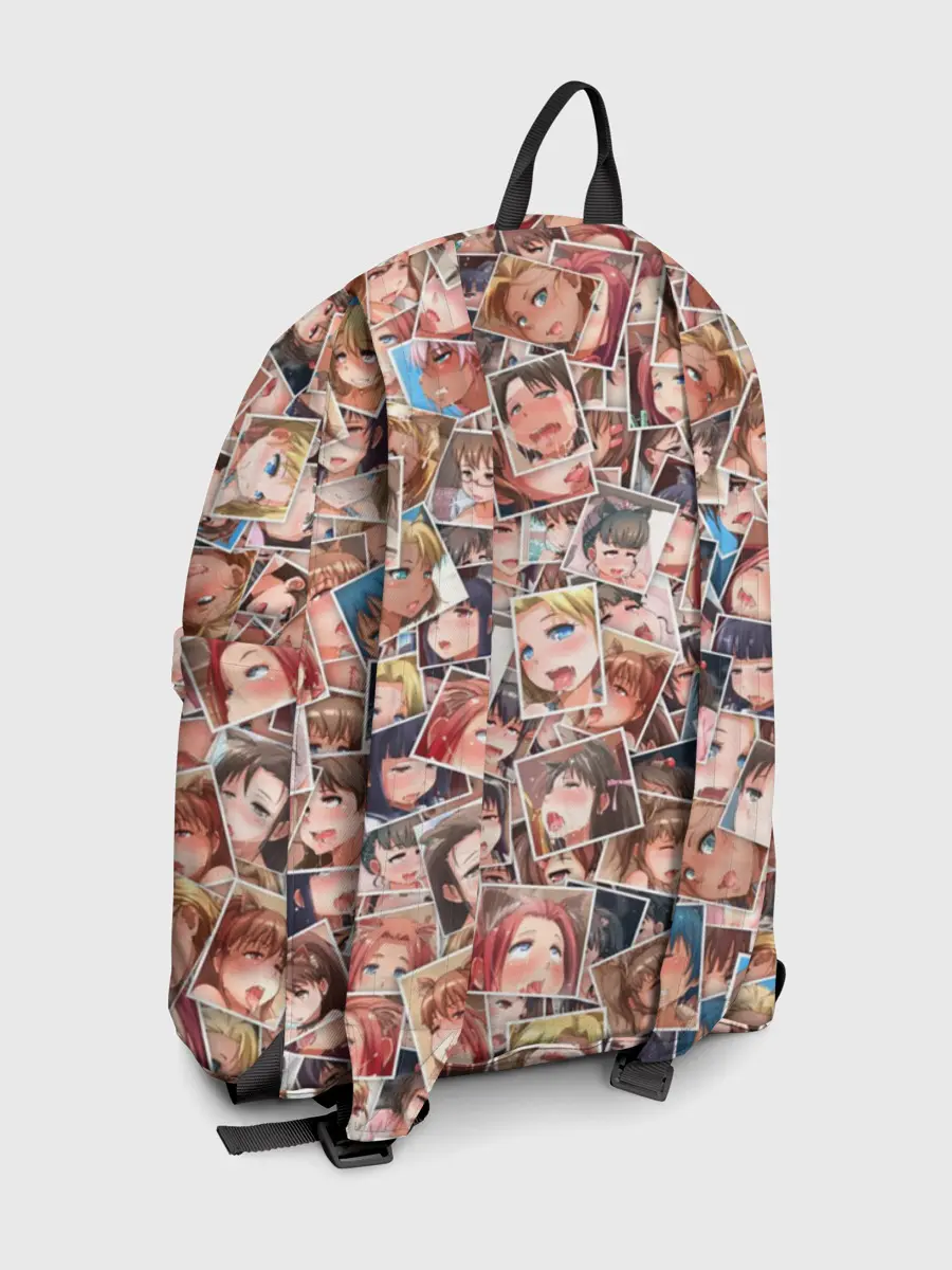 Рюкзак джинсовый / Ahegao faces fhoto
