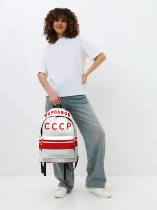 Рюкзак джинсовый / Валерий Харламов 17 White
