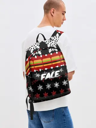 Рюкзак джинсовый / Праздничный Face