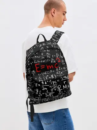 Рюкзак джинсовый / Формулы E=mc2