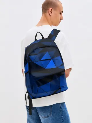 Рюкзак джинсовый / Blue abstraction collection