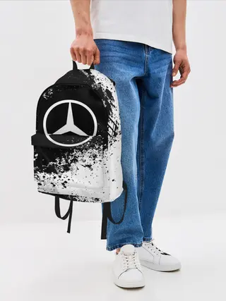 Рюкзак джинсовый / Mercedes abstract sport