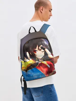 Рюкзак джинсовый / Megumin луч из руки