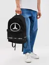 Рюкзак джинсовый / Mercedes sport auto abstract