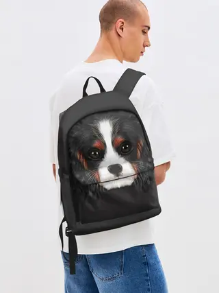 Рюкзак джинсовый / Cavalier King Charles