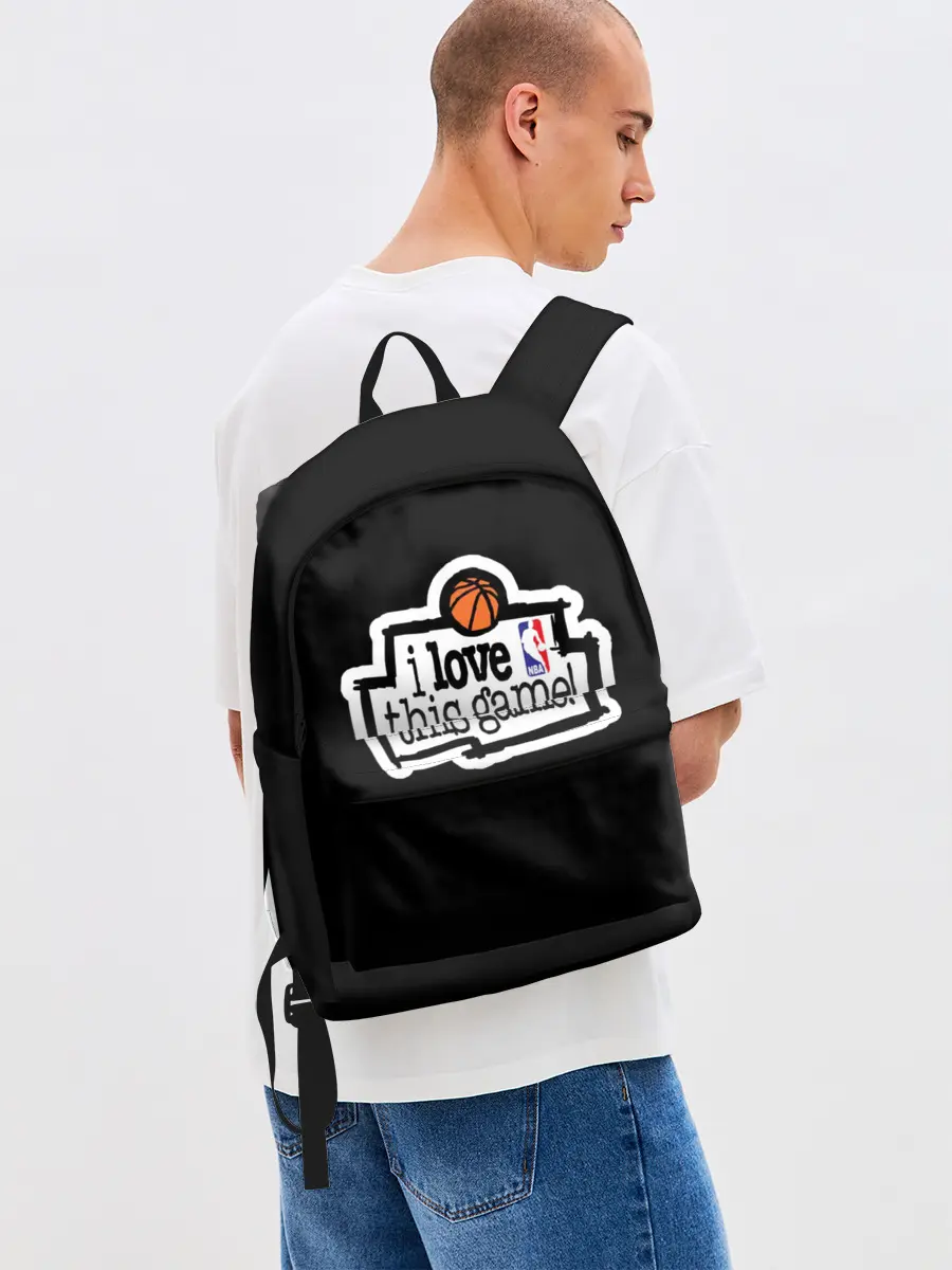 Рюкзак джинсовый / NBA. I love this game