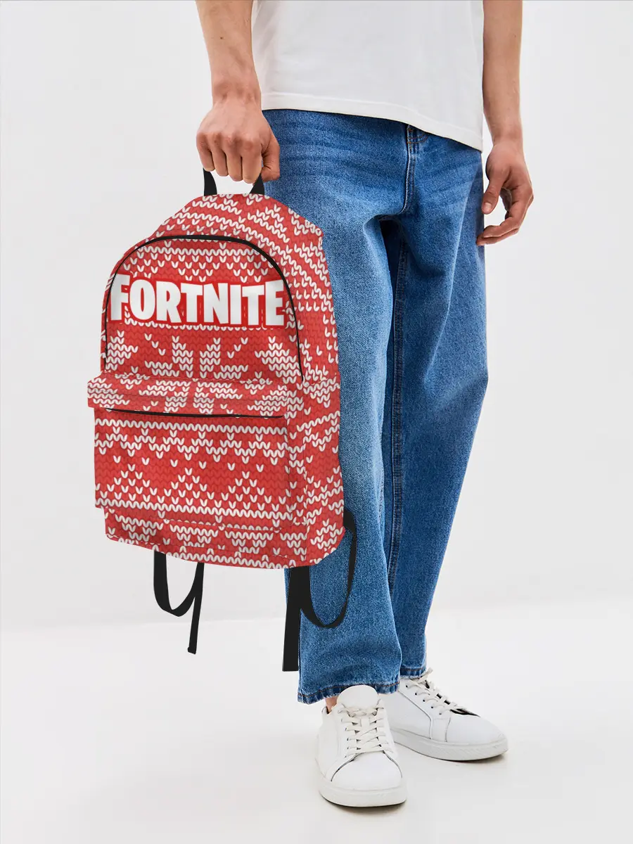 Рюкзак джинсовый / Новогодний Fortnite (P007_P004ooo1589699, P004ooo1589699)