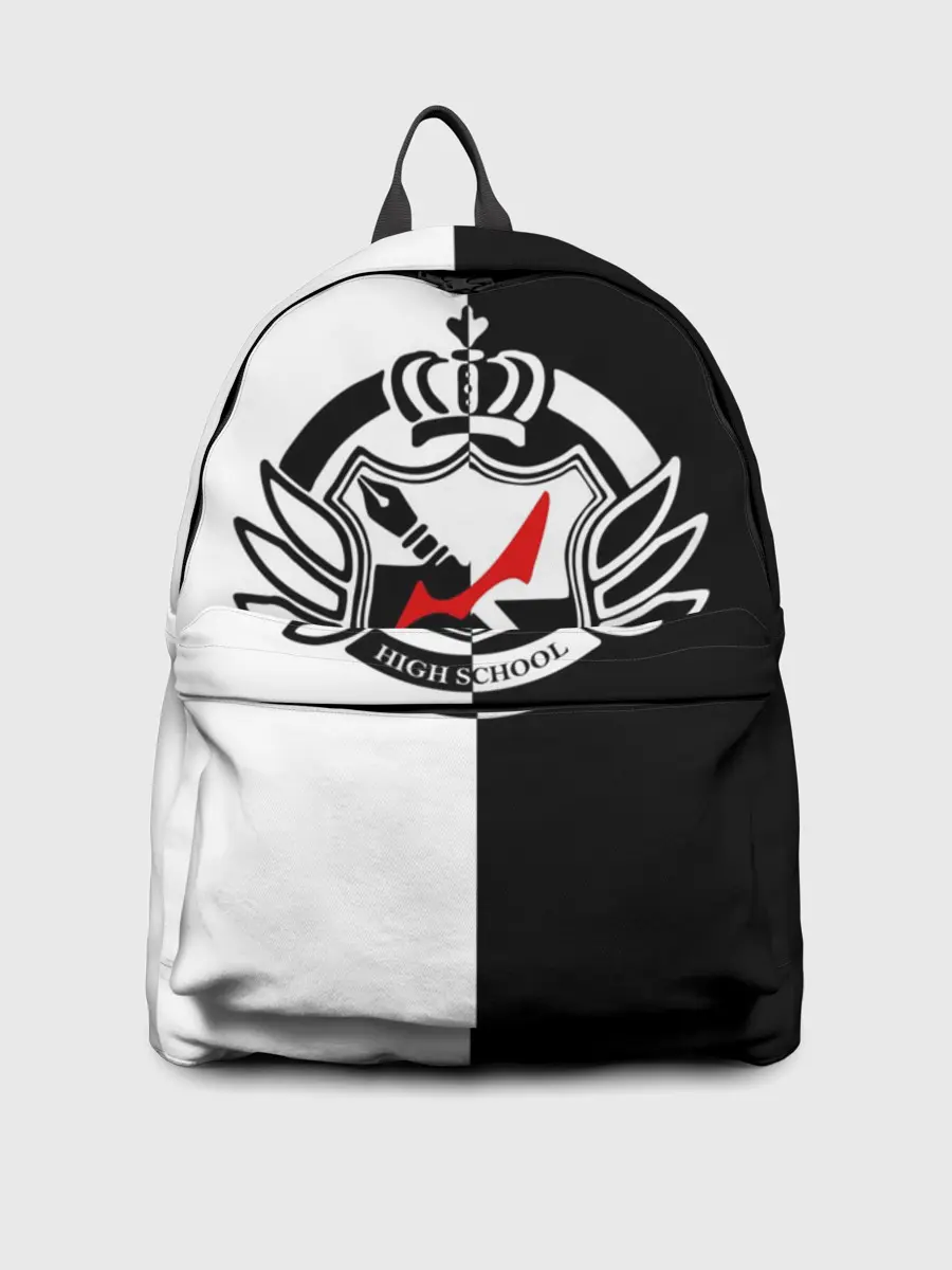 Рюкзак джинсовый / MONOKUMA SCHOOL с фоном