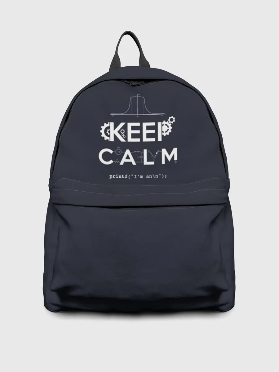 Рюкзак джинсовый / Keep Calm Engineer