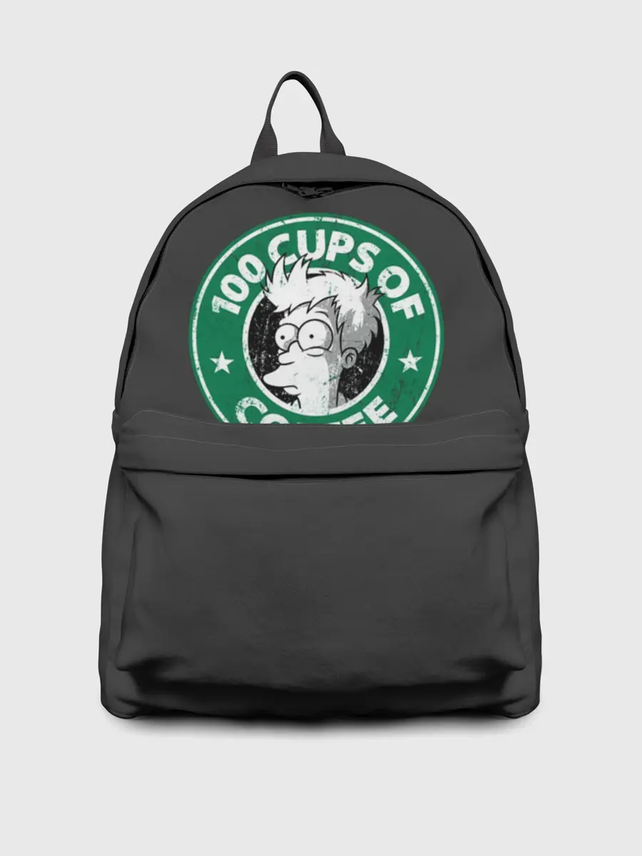 Рюкзак джинсовый / 100 cups of coffee