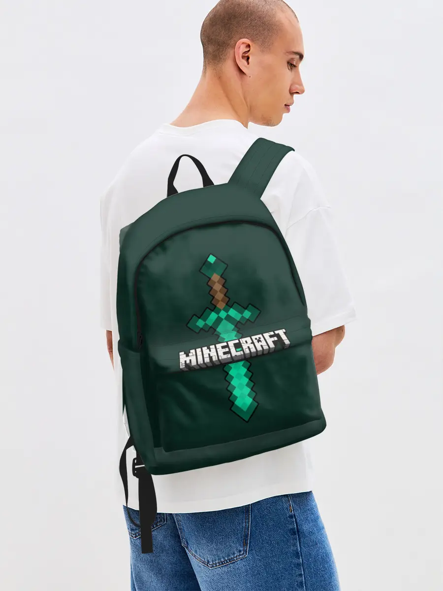 Рюкзак джинсовый / Меч Minecraft