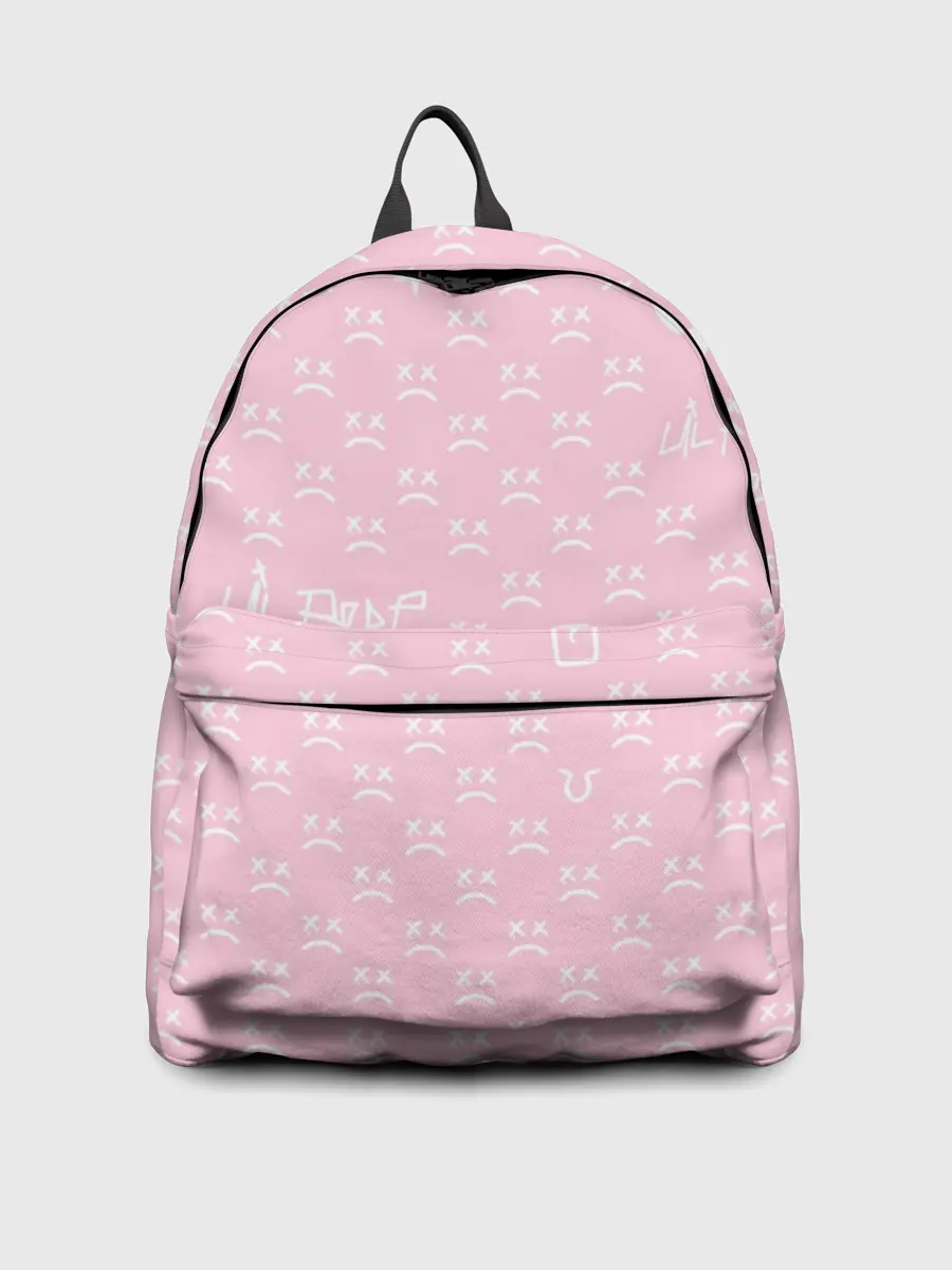 Рюкзак джинсовый / Lil Peep pink pattern