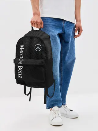 Рюкзак джинсовый / MERCEDES BENZ CARBON