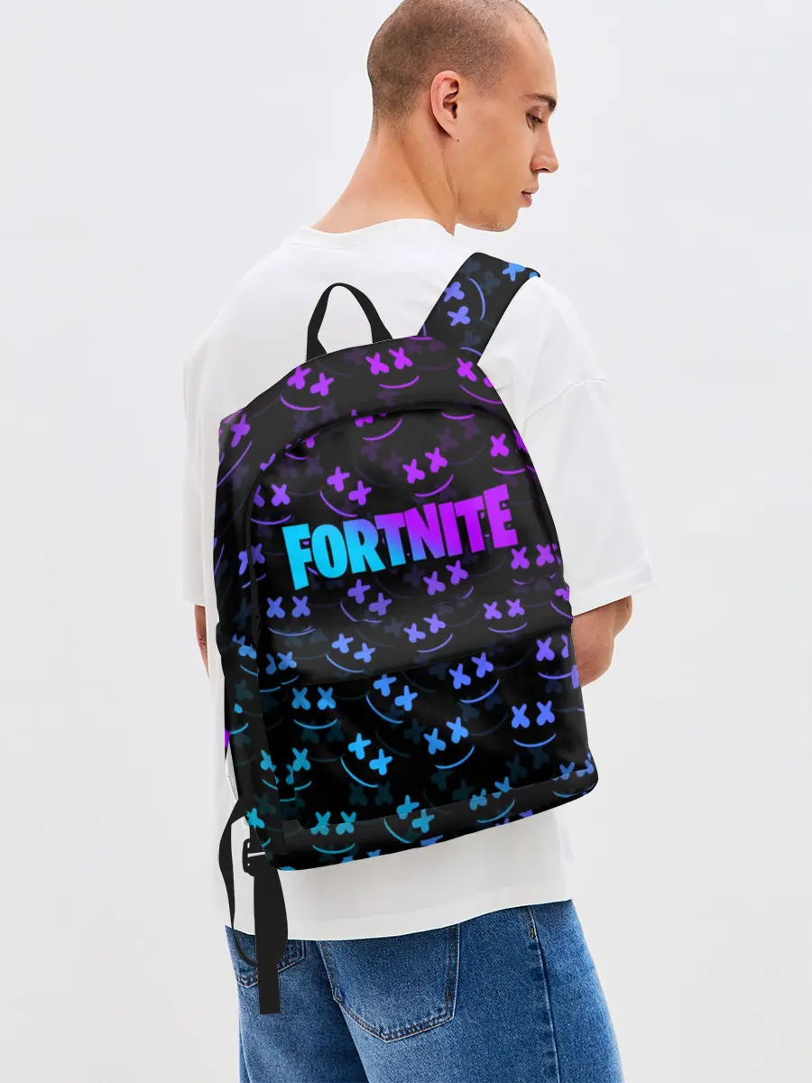 Рюкзак джинсовый / FORTNITE MARSHMELLO NEON