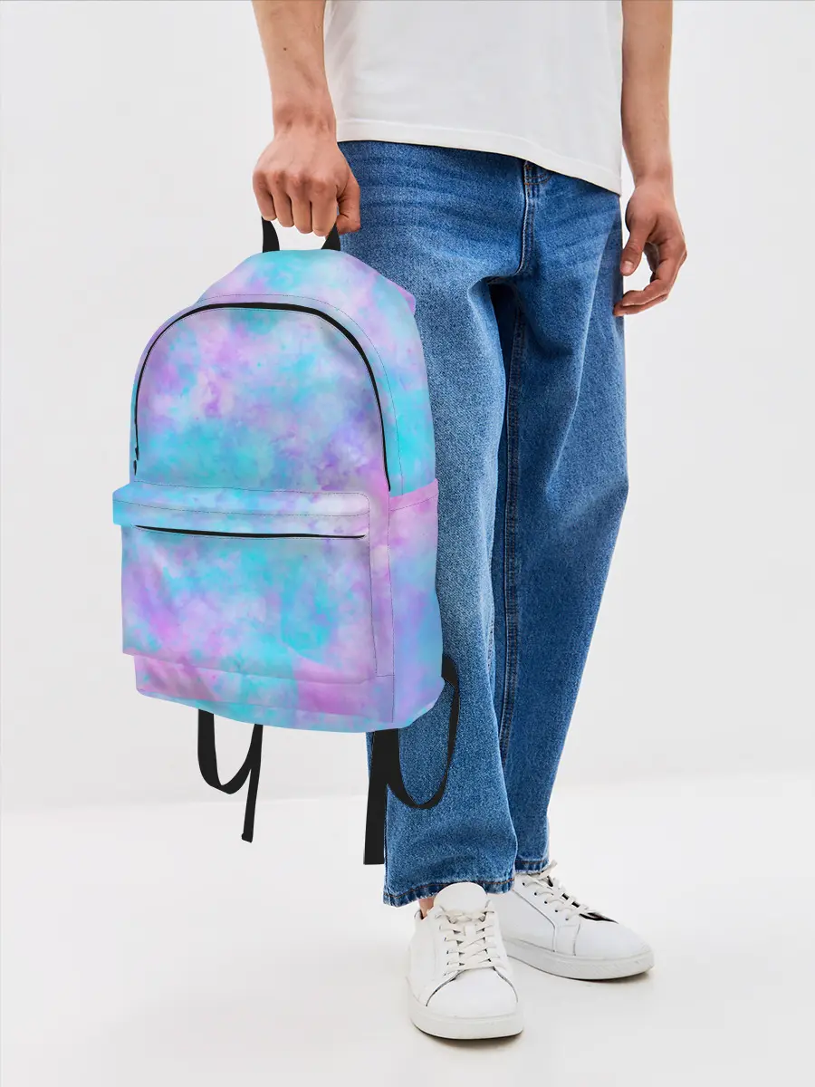Рюкзак джинсовый / Мрамор Tie Dye