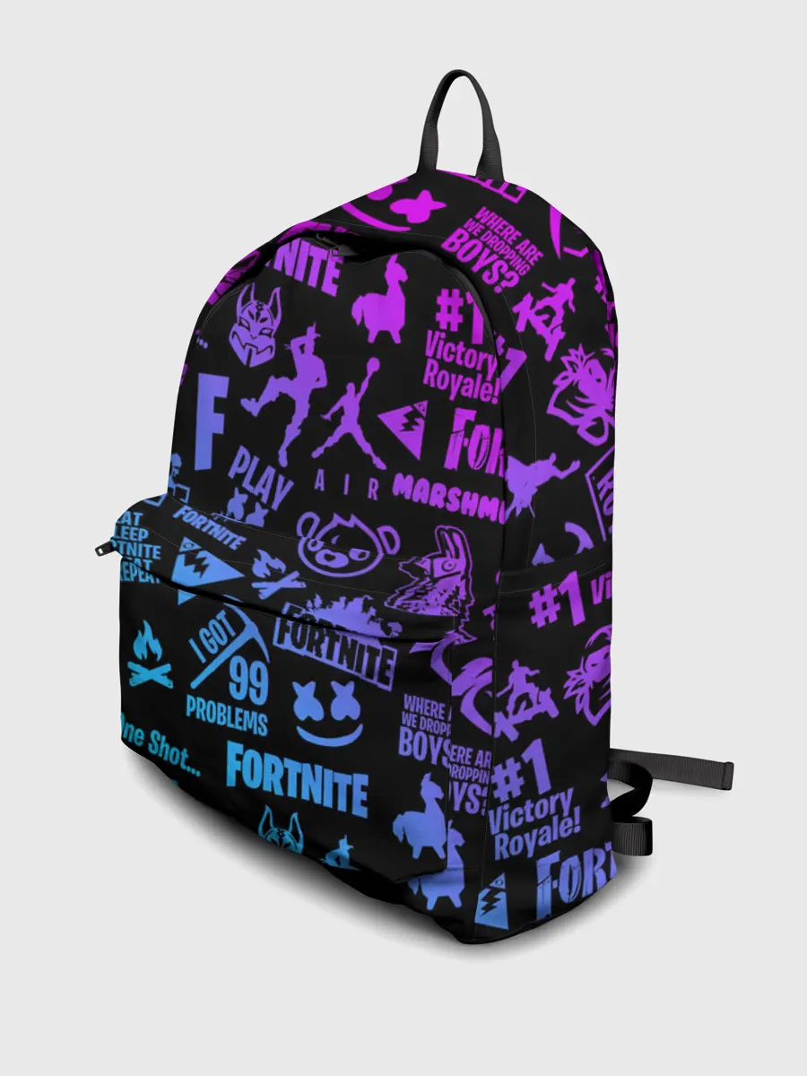 Рюкзак джинсовый / FORTNITE NEON | ФОРТНАЙТ НЕОН