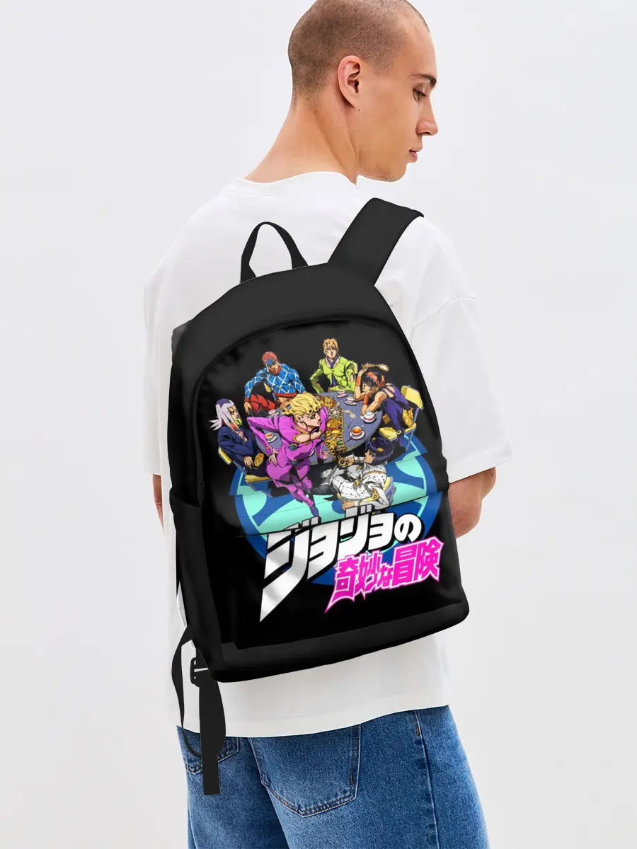 Рюкзак джинсовый / Jojo герои в кружке