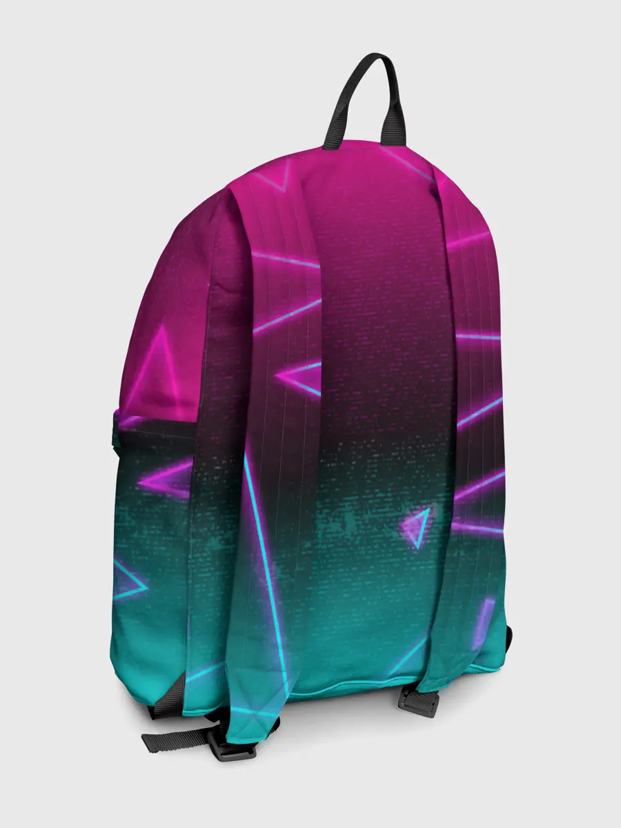 Рюкзак джинсовый / RETRO CYBER BEAR NEON