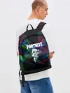 Рюкзак джинсовый / Fortnite x Marshmallow.