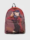 Рюкзак джинсовый / Misato Katsuragi на красном