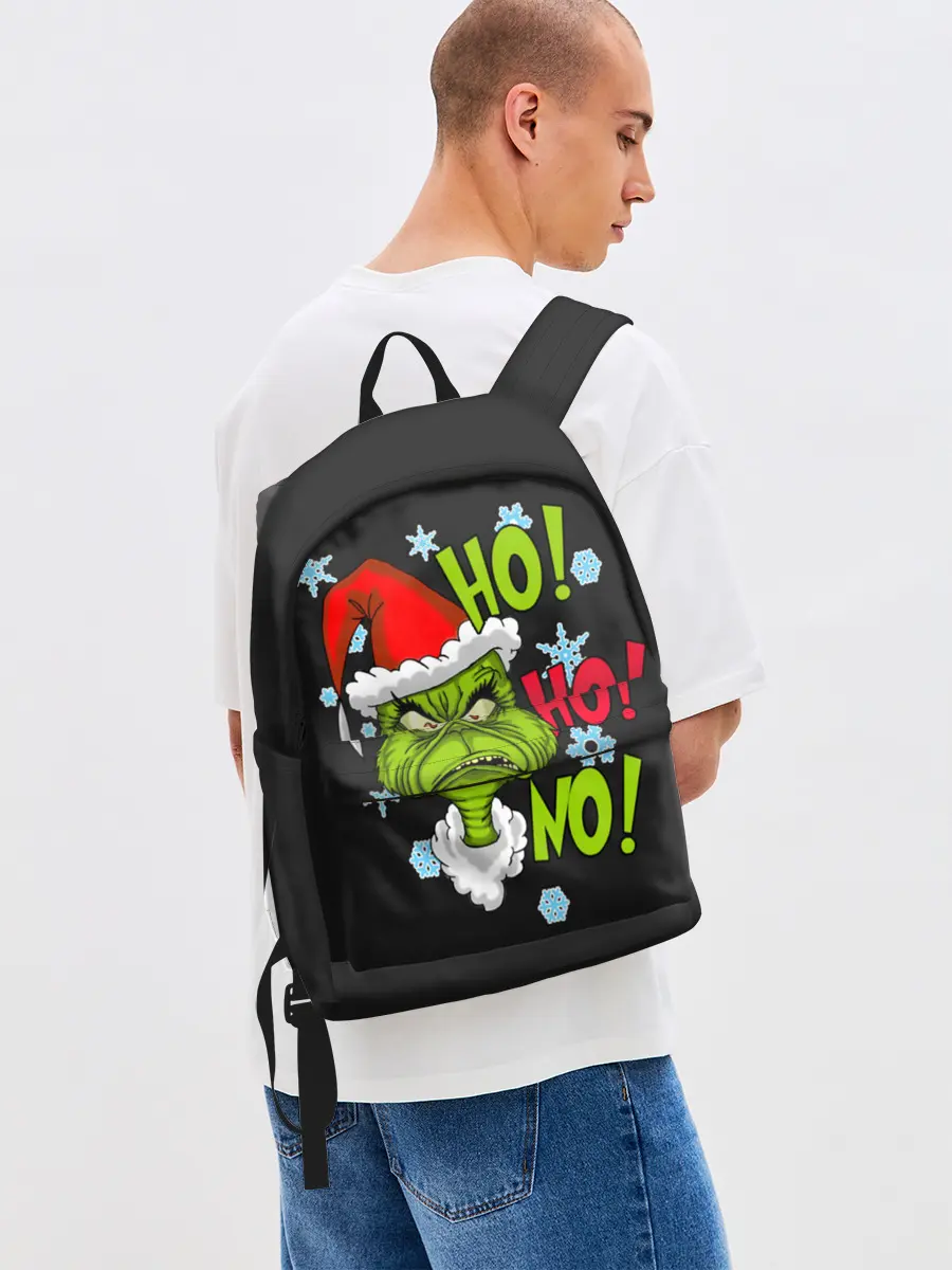 Рюкзак джинсовый / Grinch Face No! No! No!