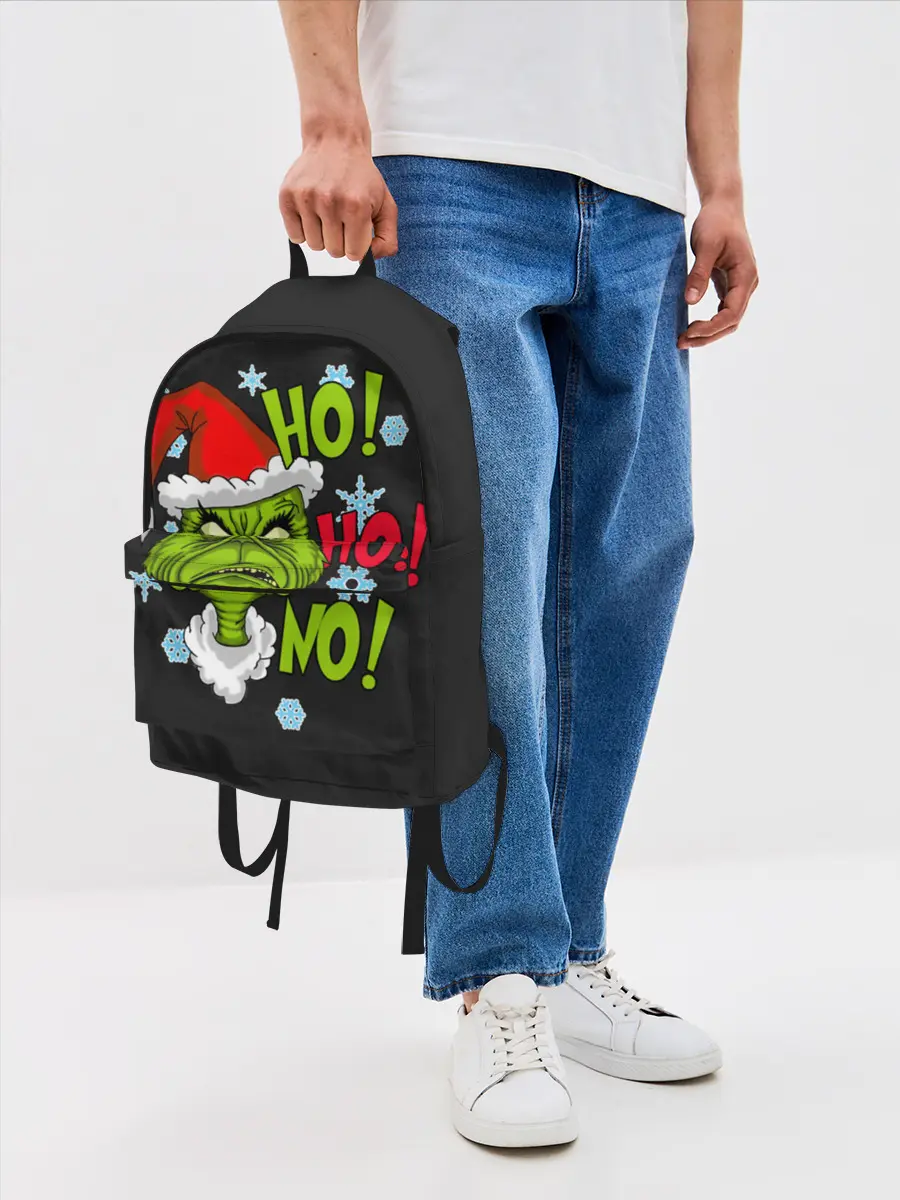Рюкзак джинсовый / Grinch Face No! No! No!