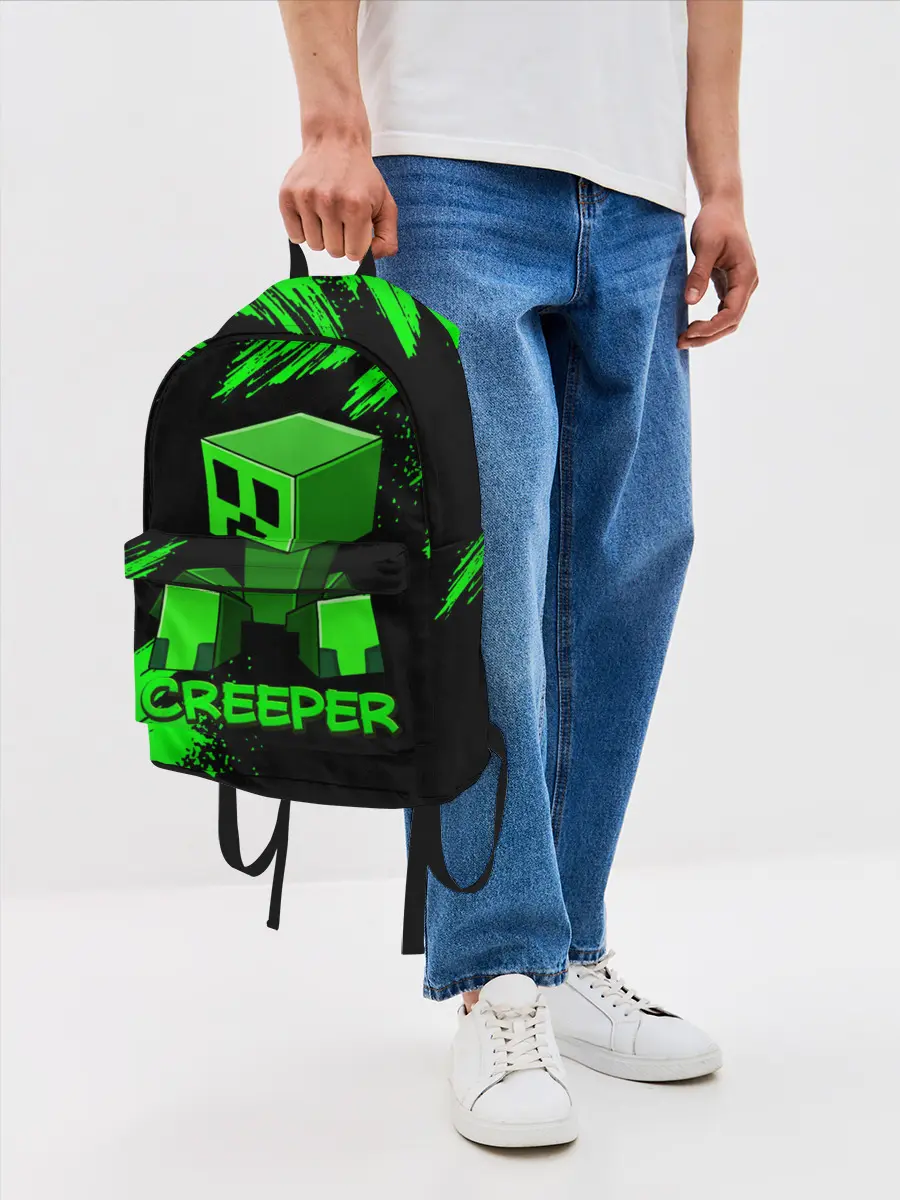 Рюкзак джинсовый / MINECRAFT CREEPER
