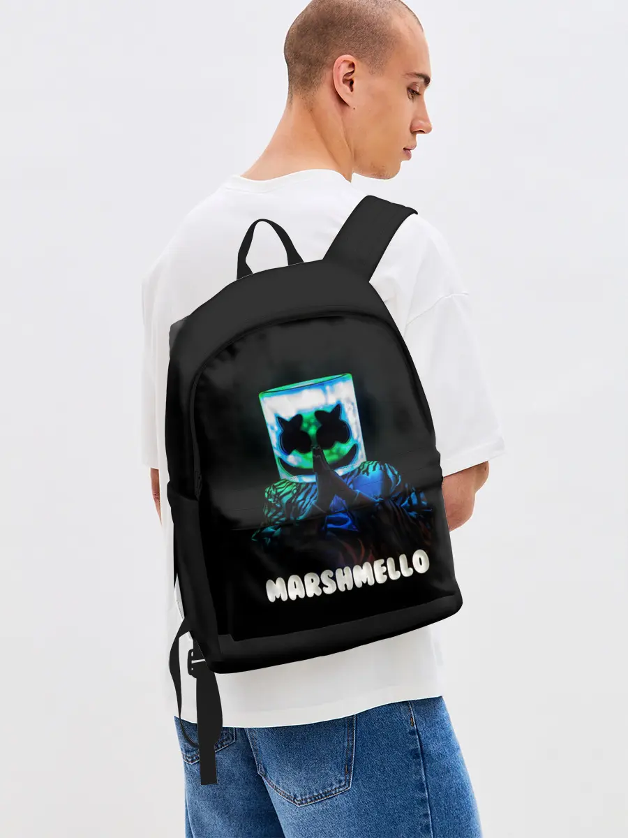 Рюкзак джинсовый / Marshmello