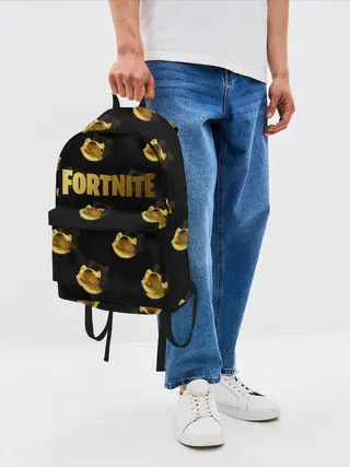 Рюкзак джинсовый / Fortnite gold