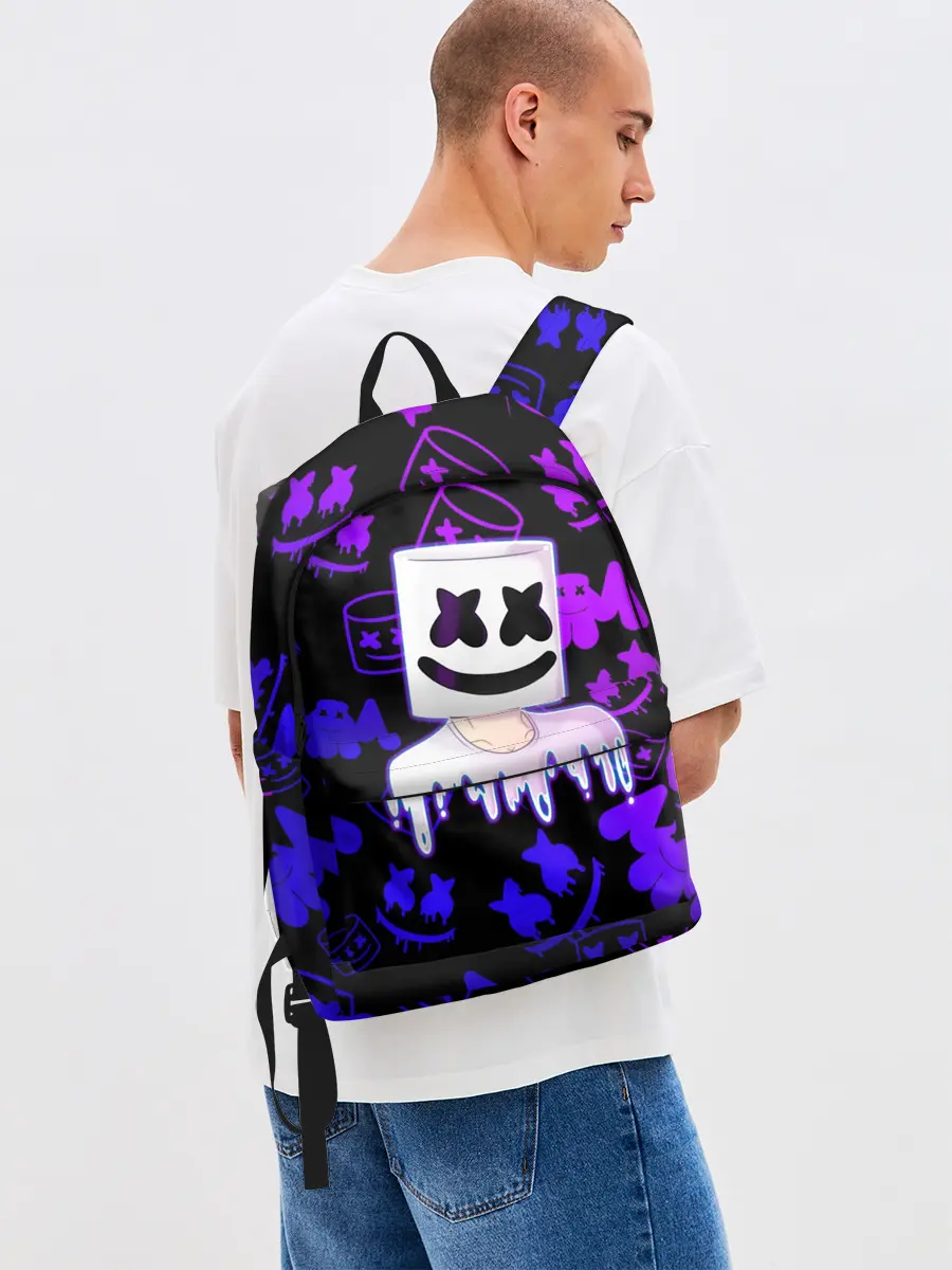 Рюкзак джинсовый / Marshmello