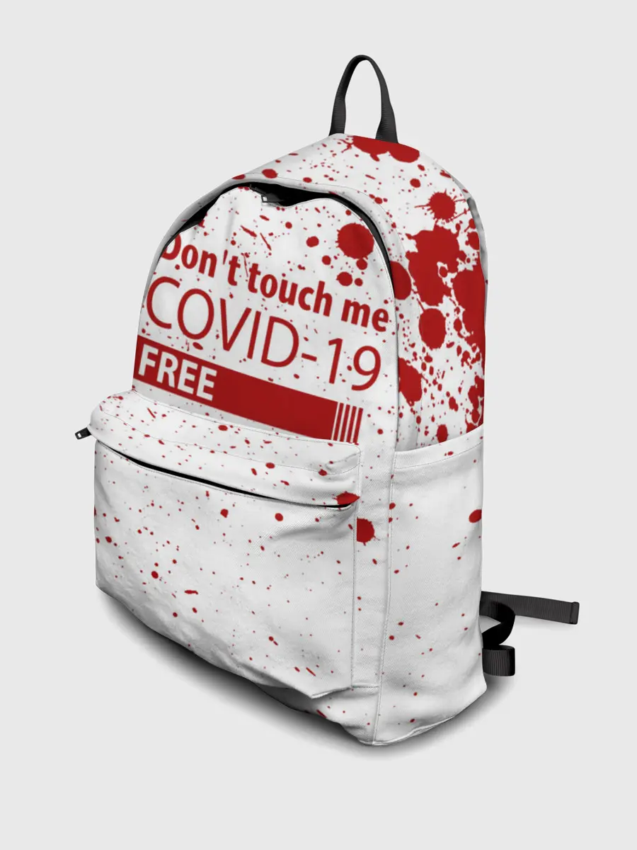 Рюкзак джинсовый / Не трогай меня COVID-19