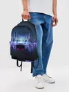 Рюкзак джинсовый / SYNTHWAVE / RETROWAVE