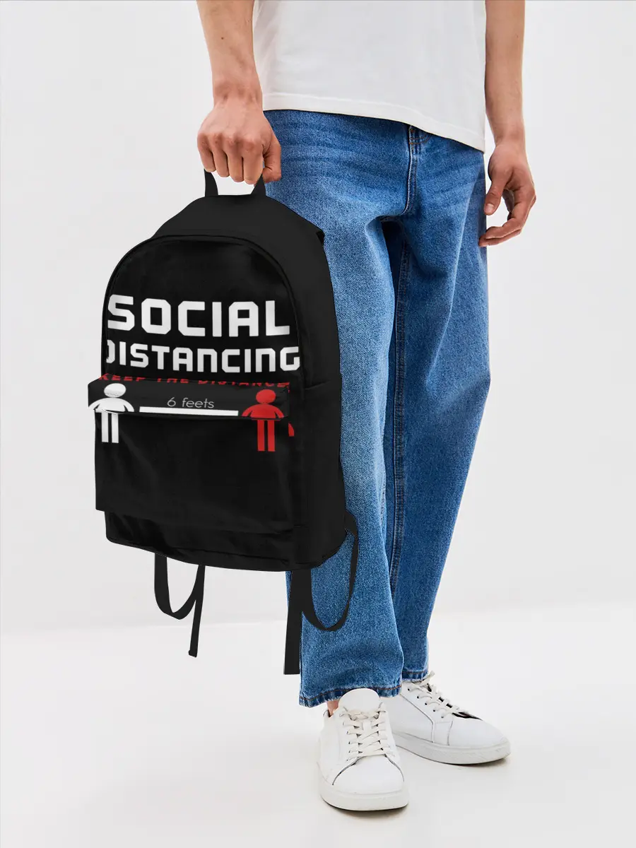 Рюкзак джинсовый / SOCIAL DISTANCING