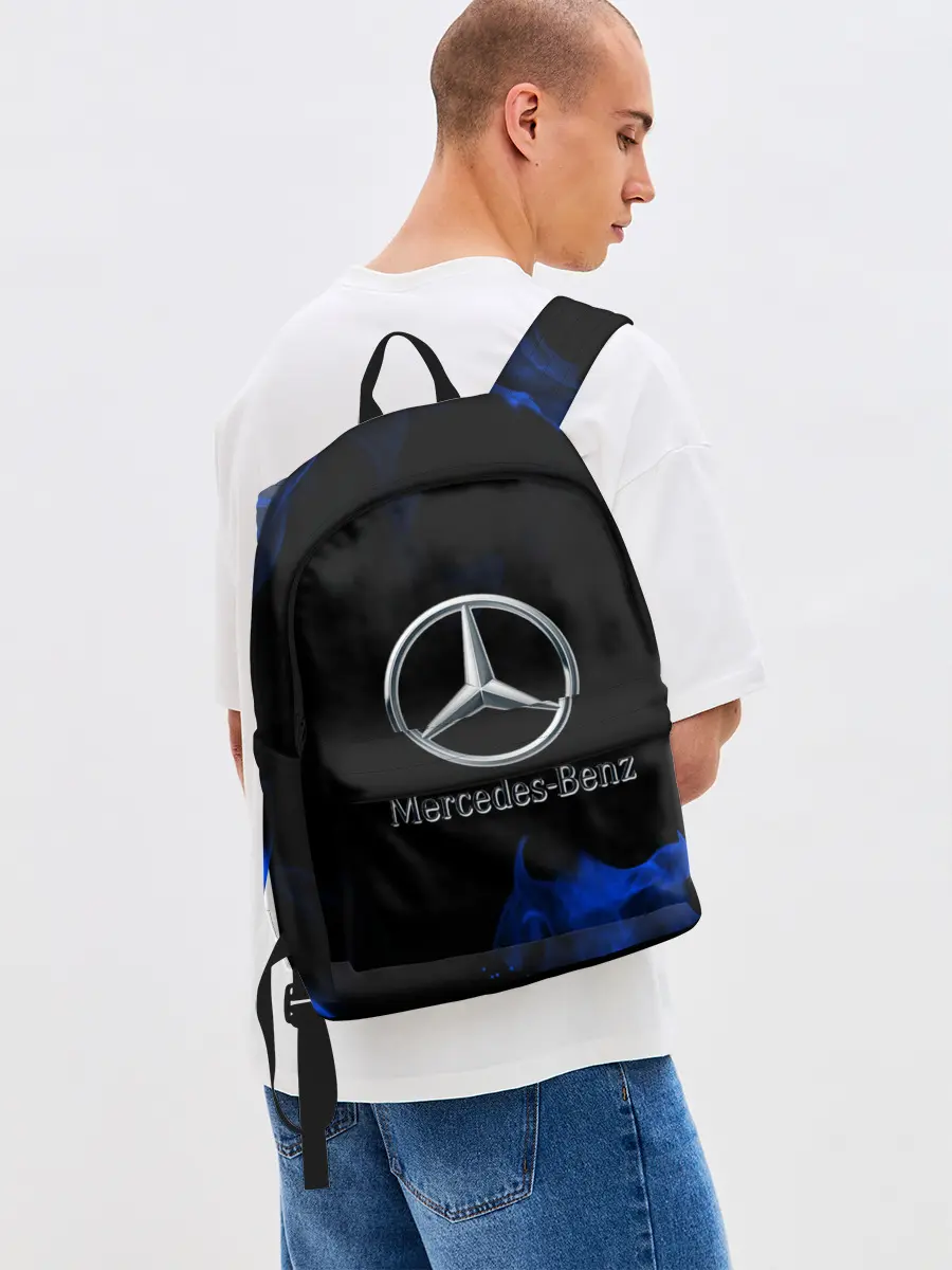 Рюкзак джинсовый / mercedes