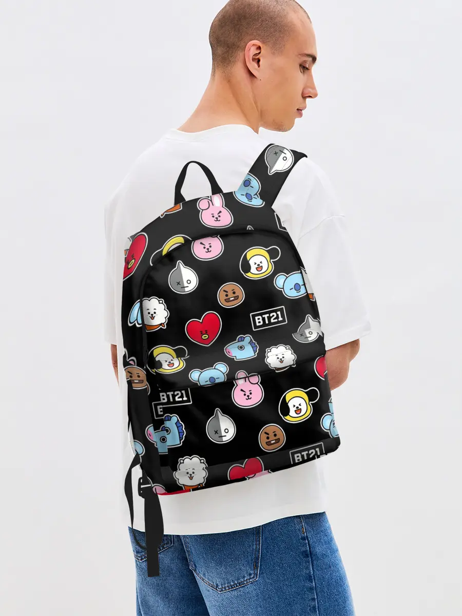 Рюкзак джинсовый / BT21 | BTS | БТС | BANGTAN BOYS