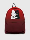 Рюкзак джинсовый / monokuma на красном градиенте