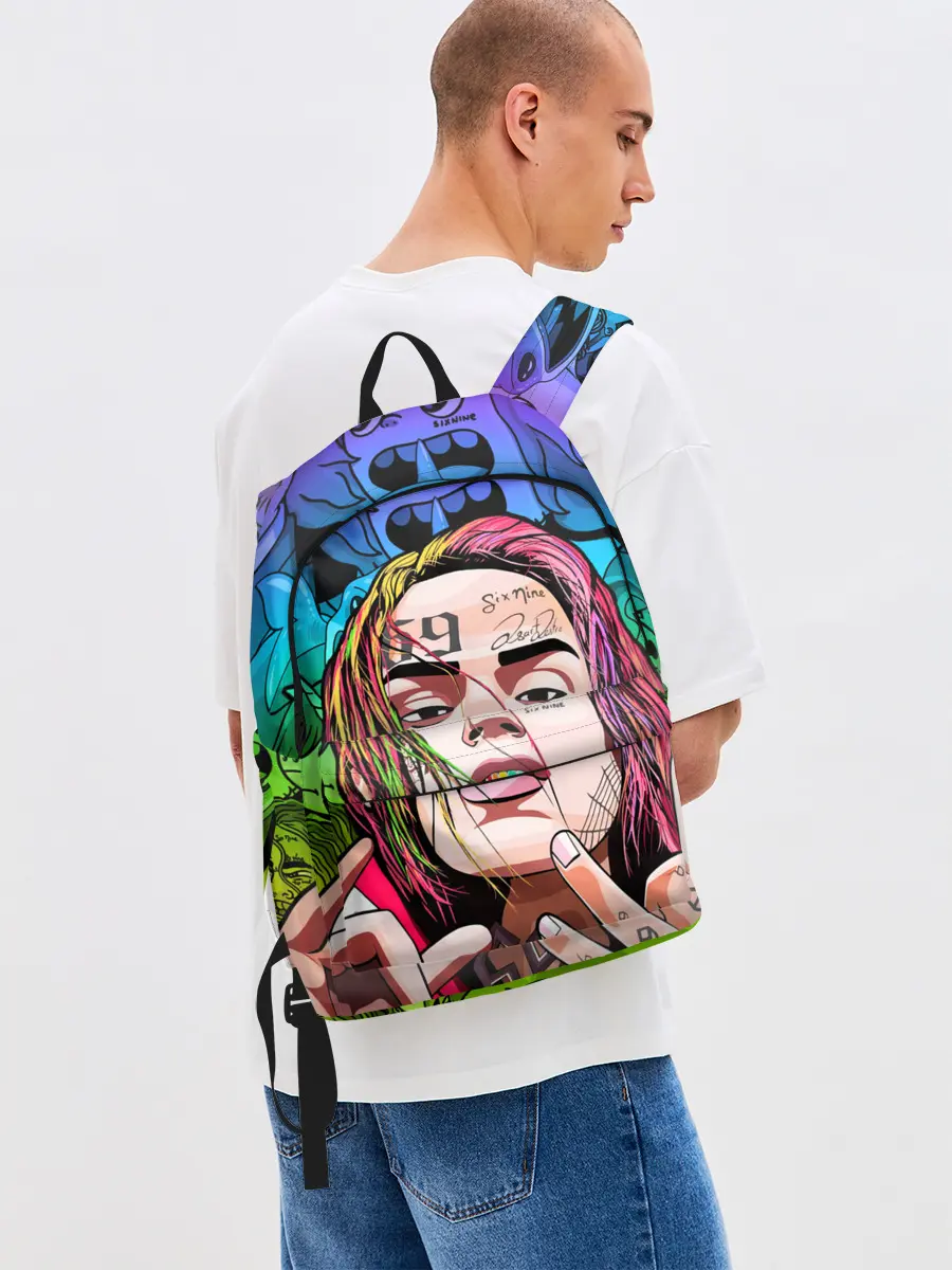 Рюкзак джинсовый / 6IX9INE