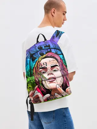Рюкзак джинсовый / 6IX9INE