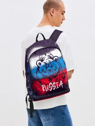 Рюкзак джинсовый / Russia Bear