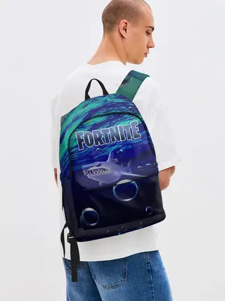 Рюкзак джинсовый / Loot Shark Fortnite