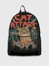 Рюкзак джинсовый / Нападение гигантского котика
