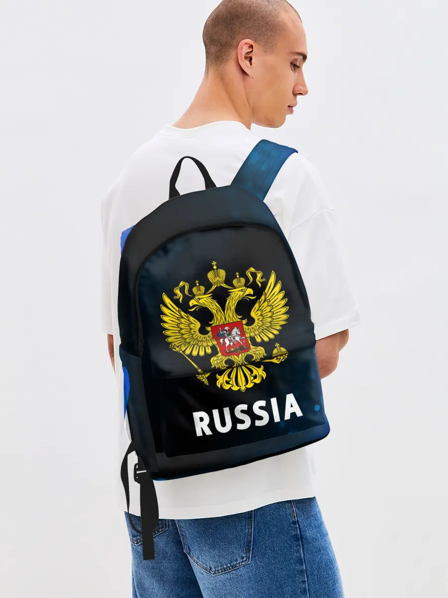 Рюкзак джинсовый / RUSSIA / РОССИЯ
