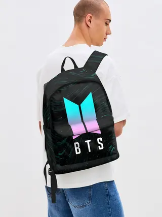 Рюкзак джинсовый / BTS / БТС