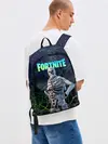 Рюкзак джинсовый / Fortnite Skull Trooper