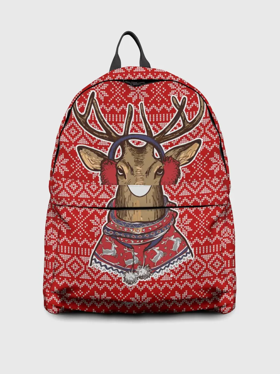 Рюкзак джинсовый / Deer in a medical mask