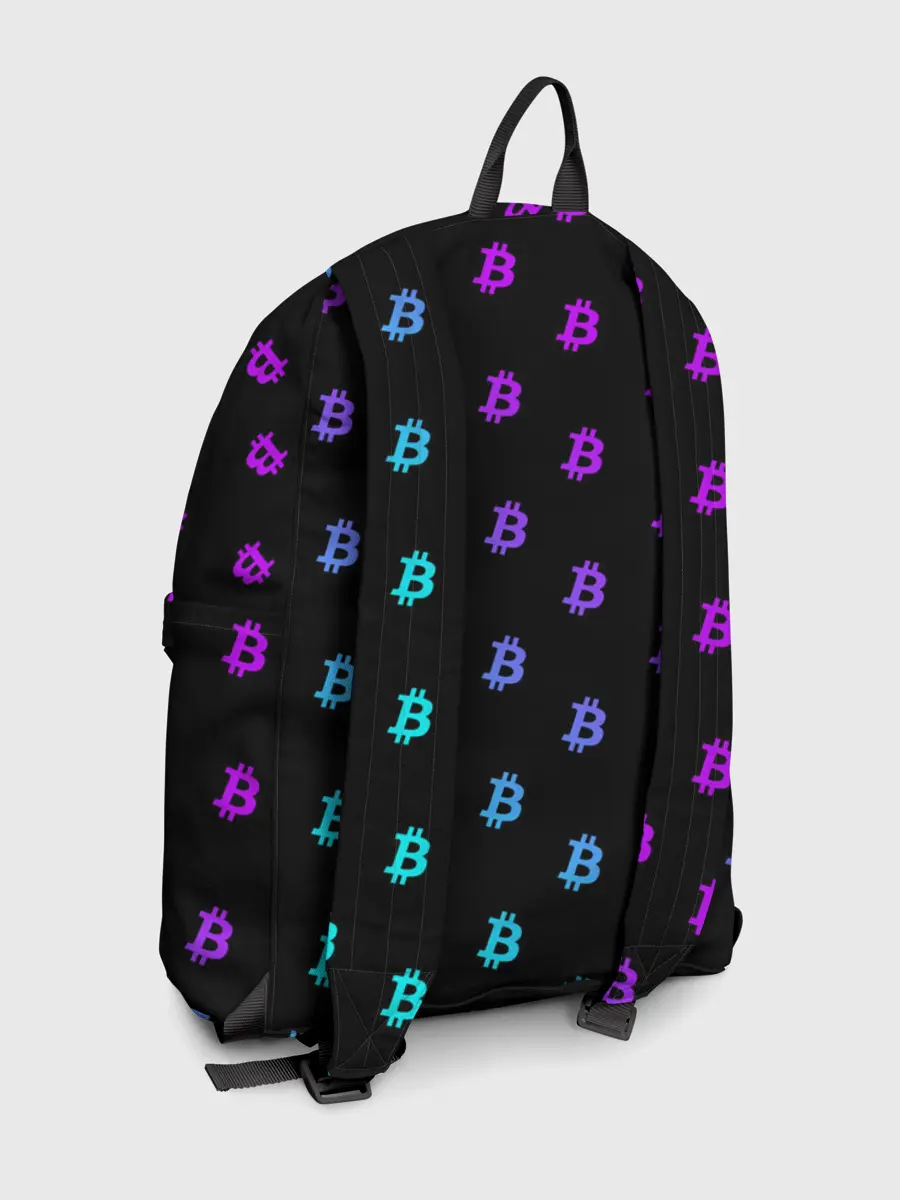 Рюкзак джинсовый / БИТКОИН НЕОН |BITCOIN NEON