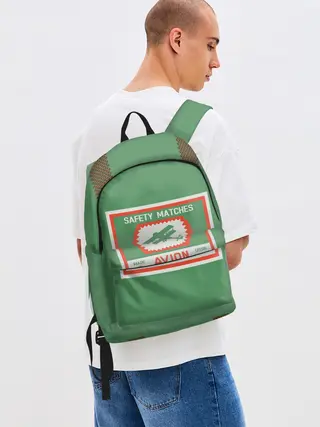 Рюкзак джинсовый / Спички green