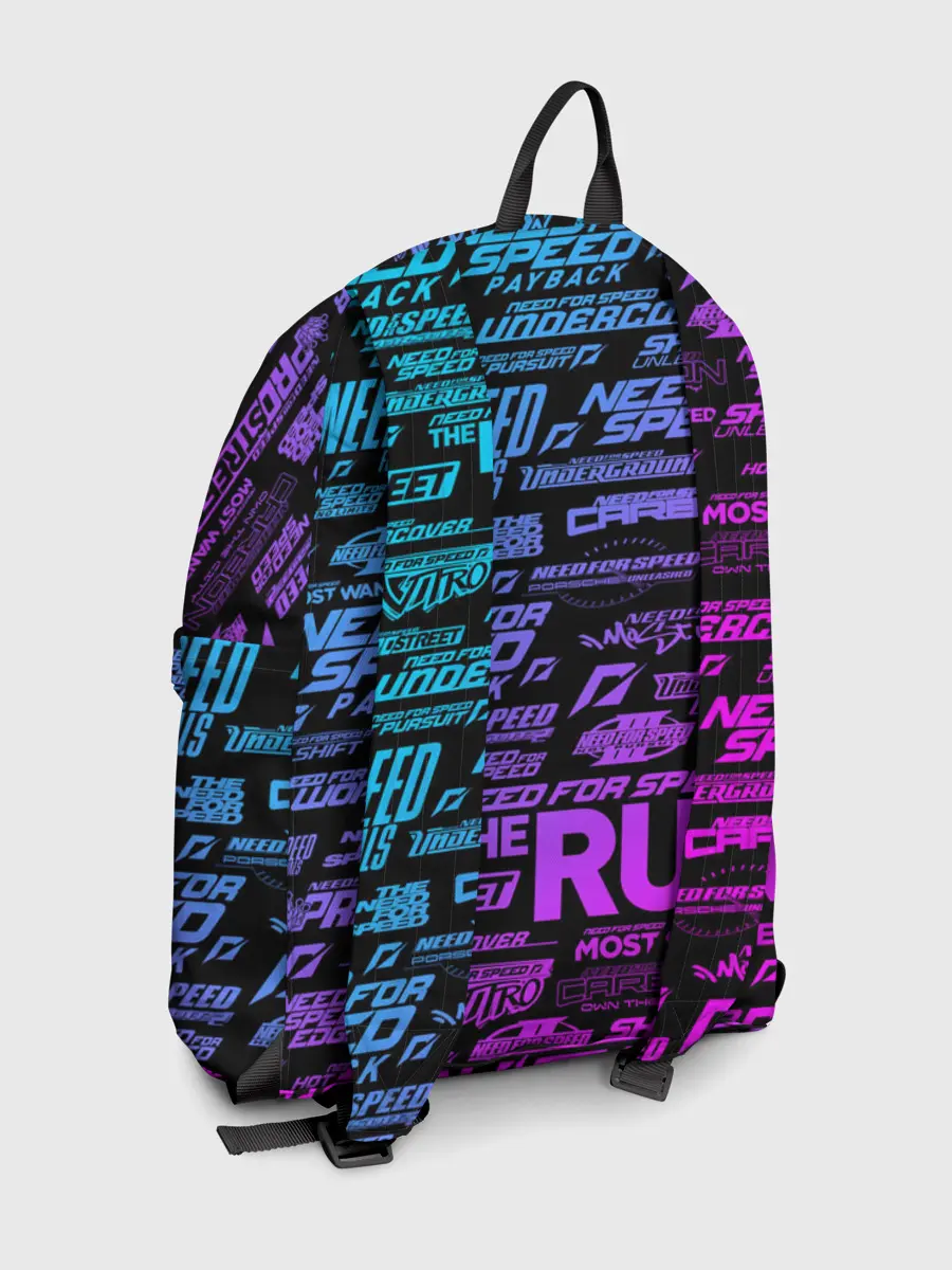 Рюкзак джинсовый / NFS ALL LOGOS NEON