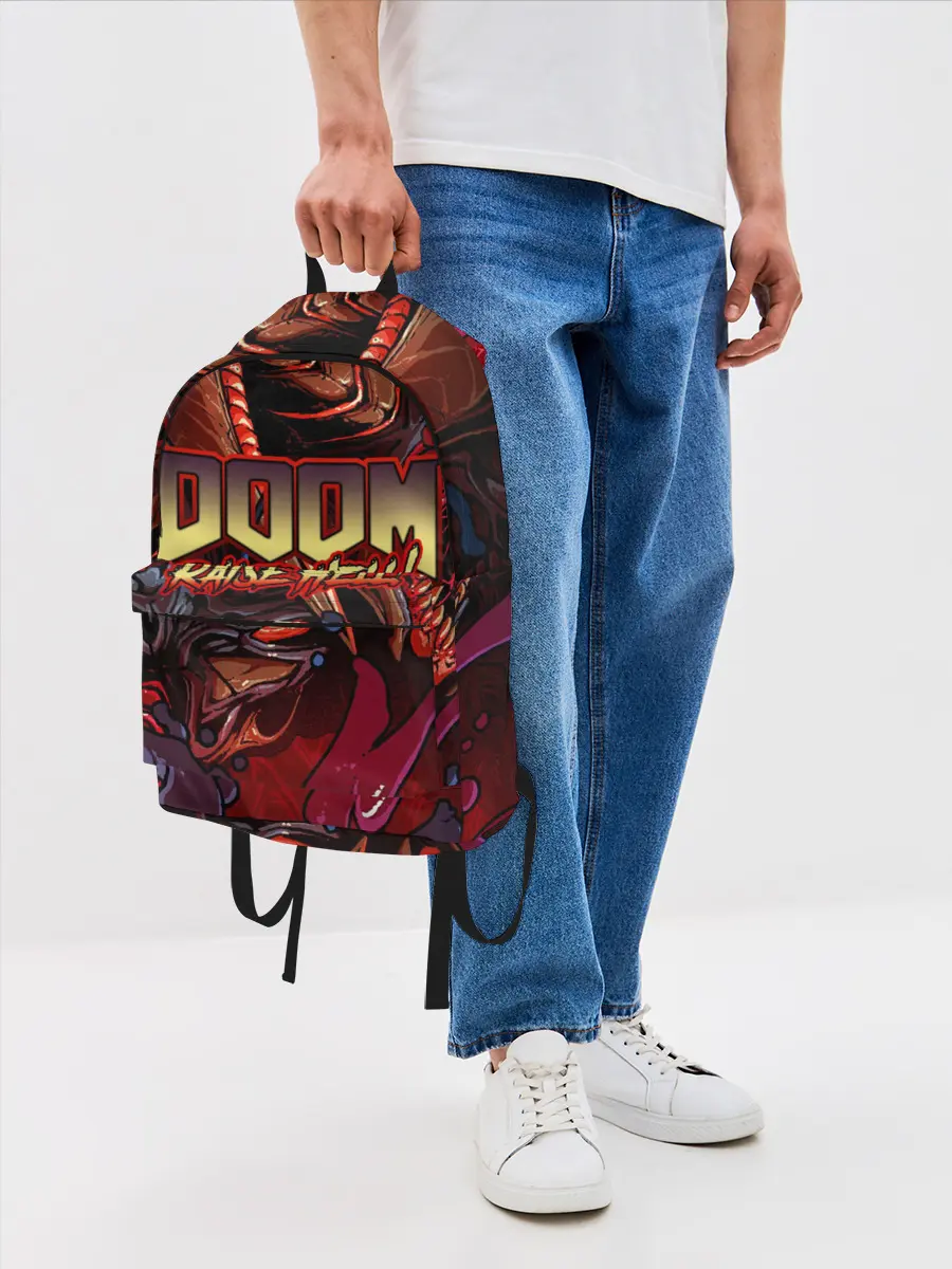 Рюкзак джинсовый / DOOM Eternal